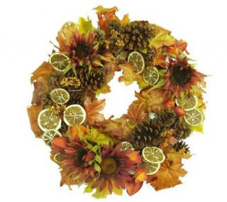22 Fall Sunflower Wreath by Valerie —