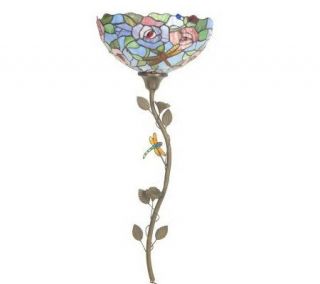 Tiffany Style Floral Design 32 1/2 Wallchiere Lamp —