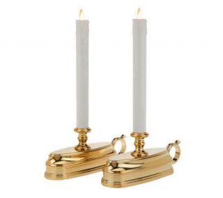 Luminara Set of 2 Flameless Window Candles with Timer   H196473