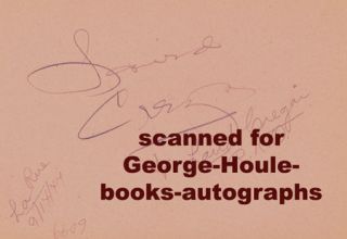 Laird Cregar Roger Pryor Autographs 1944