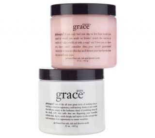 philosophy amazing grace and pure grace body scrubs —
