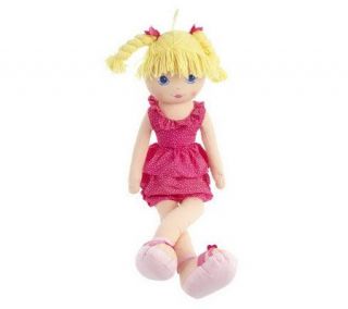 Sweet Sadie 44 Soft Bodied Rag Doll with Embroidered Facial Features 