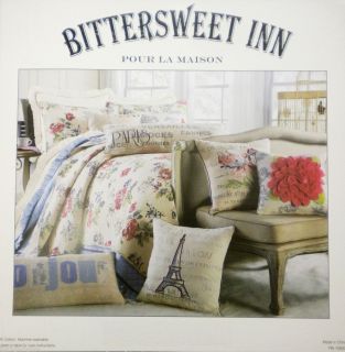 French Country 3pc King Quilt Set Shabby Cottage Chic Floral