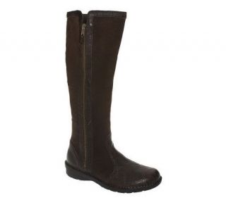 Clarks Bendables Nikki Park Suede & Leather Boots w/ Zip   A218474