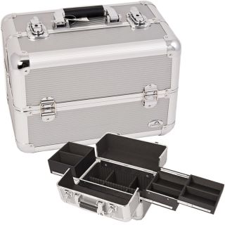 Pro Makeup Cosmetic Train Case Aluminum Kit Bag Box AB1