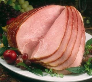 Kansas City 7.5 9 lb. Fully Cooked Spiral Sliced Smoked Ham — 