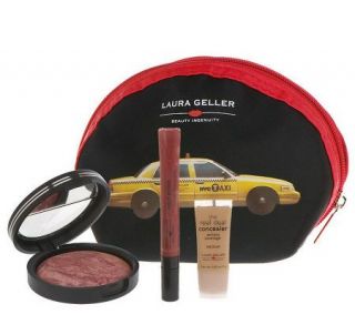 Laura Geller Big Apple Beauty 3 piece Taxi Bag Collection —