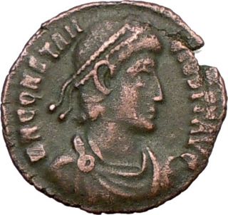Constantius II 348AD Authentic Ancient Roman Coin Battle Horse Man