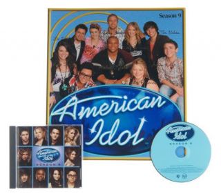 American Idol Season 9 Top 10 Compilation CD w/2  & 11x11 