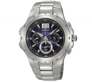 Seiko Mens Stainless Steel Coutura Watch withBlue Dial   J297376