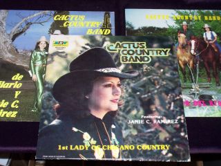Cactus Country Band 3 Album Lot LP Vinyl Janie Ramirez Corpus Christi