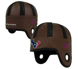 NFL Houston Texans Faux Leather Helmet Head Cap —
