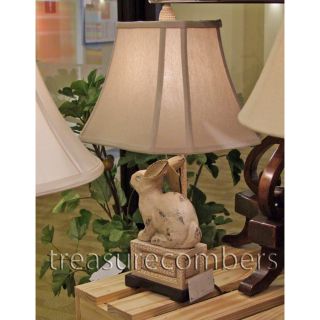 Rabbit Table Lamp French Country Tuscan Old World
