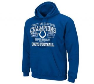 Super Bowl XLIV 3X Champions Colts Hooded Sweatshirt —