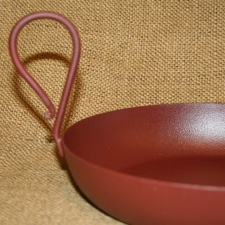 Country Red Candle Pan Tray Holder Potpourri Bowl Prim