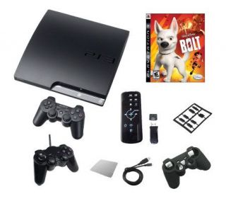 PS3 Starter Bundle 2 Controllers, Remote, HDMI,Bolt Game &More