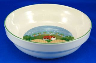  COTTAGE #3645 Coupe Cereal Bowl 6.5 Sangostone House Hills Trees