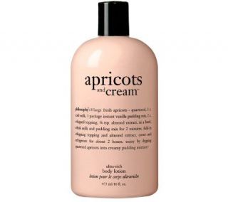 philosophy apricots and cream body lotion, 16 oz —