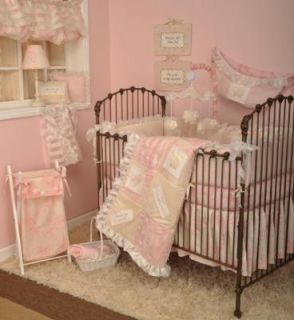 Cotton Tale Designs Heaven sent Girl 8 Piece Crib Bedding Set New Pink