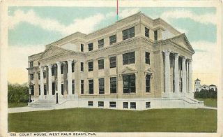 FL West Palm Beach Court House Early Town View T94635