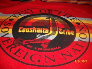  Seal of Sovereign Nation Coushatta Tribe of Louisiana Blanket