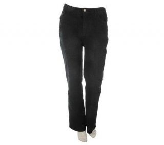 Denim & Co. Regular Classic Waist Bootcut Jeans w/ Elastic Back