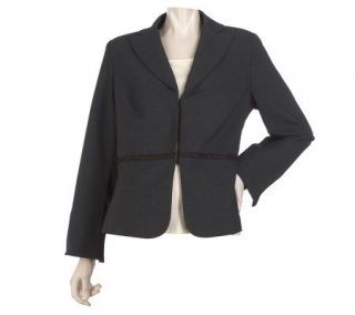 Kelly by Clinton Kelly Lined Blazer with Chain Detail —