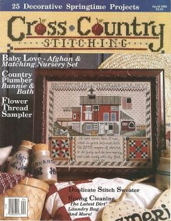 Cross Country Stitching Magazine April 1992 25 Springtime Cross Stitch