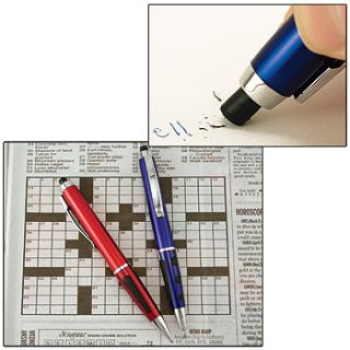 Perfect for crossword puzzles and sudoku, these retractable ink pens