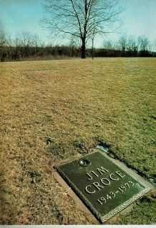 Jim Croce Grave Sight Pinup Print Ad Tombstone Picture Cemetary Death