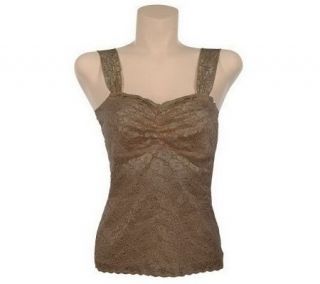 AngelLove Shirred Lace Camisole with UltimAir Lining —