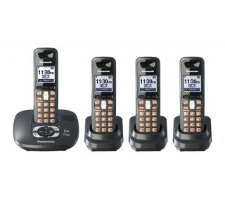Panasonic KXTG6434M DECT 6.0 Phone Answering System 4 Handsets
