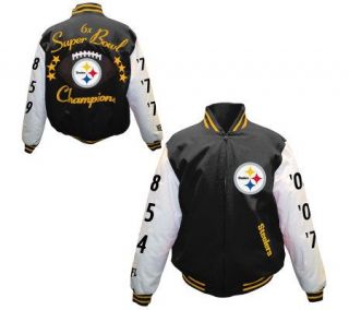 NFL Pittsburgh Steelers 6X Super Bowl ChampionsCanvas Jacket