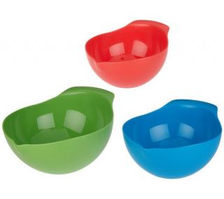 Preserve Set of 3 Recycled Plastic Mixing Bowls —