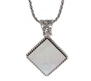 As Is Claudia AgudeloSterling Mother of Pearl Pendant —