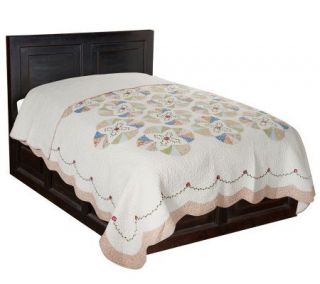 Classic Moment Handcrafted 100% Cotton Twin Quilted Bedspread