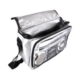 Silver Fydelity Le Boom Box Coolio Cooler Bag w Seakers