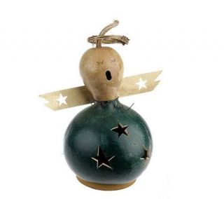 Handcrafted 9 Holiday Gourd by Meadowbrooke —