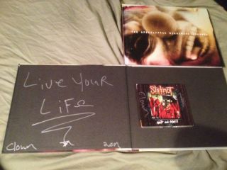  Nightmare Book Signed M Shawn Crahan Slipknot CD Signed Proof