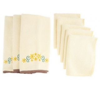 Don Asletts 8pc Microfiber Sunflower Kitchen Towel Set —
