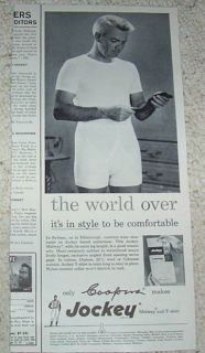 1955 Jockey Mens Underwear Briefs Coopers Vintage Ad