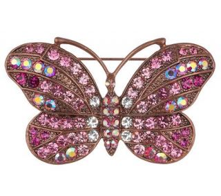Kirks Folly Butterfly Rainbow Eternity Pin —
