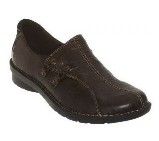 Clarks Bendables Nikki Boston Leather Slip on Shoes —