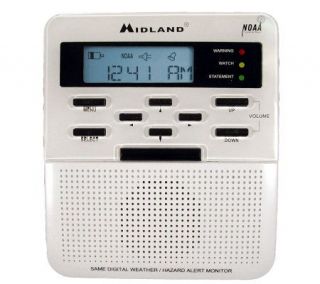 Midland WR100B SAME Weather Alert Monitor withAlarm Clock —