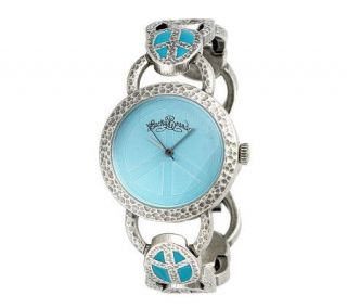 Lucky Brand Ladies Turquoise Enamel Watch —