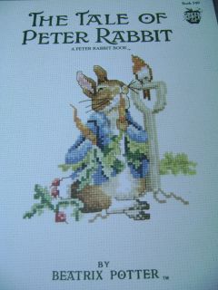 The Tale of Peter Rabbit Cross Stitch Beatrix Potter Green Apple