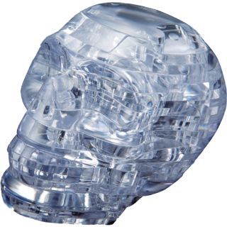 Bepuzzled 3D Crystal Puzzle Skull Plastic Jigsaw Puzzle Difficulty 8
