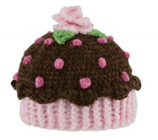 San Diego Hat Co. Kids Chenille Brown CupcakeHat —