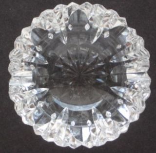 Vintage Waterford Crystal Cut Glass Ashtray Paperweight