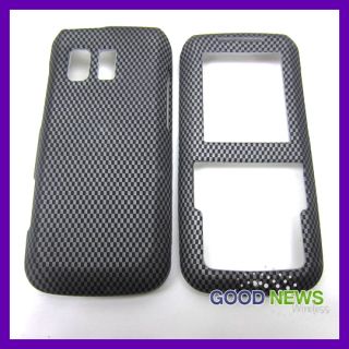 talk samsung messager r451c carbon fiber hard case phone cover
